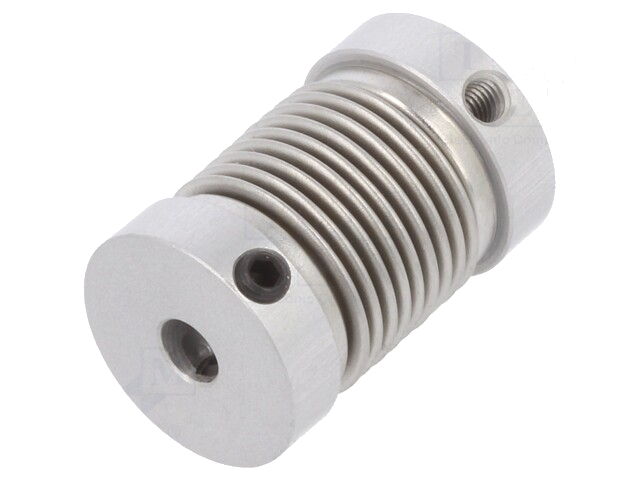 Koppeling; Ø1: 4mm; Ø2: 4mm; aluminium,roestvrij staal; -30÷120°C Koppeling; Ø1: 4mm; Ø2: 4mm; aluminium,roestvrij staal; -30÷120°C